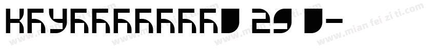 KSUBOSCMSN0 29 0字体转换